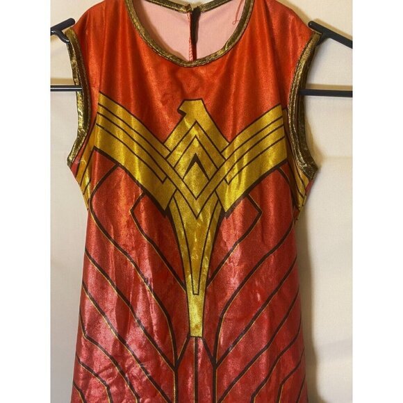 Wonder Woman Dress Costume girls Size Large 12/14 Cosplay DC Comics - Picture 2 of 3